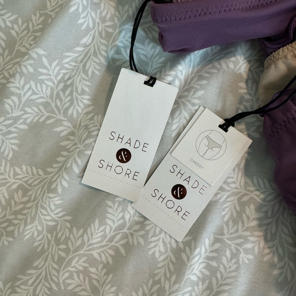Shade & Shore Purple Ruffle Triangle Bikini Set - Picture 7 of 8